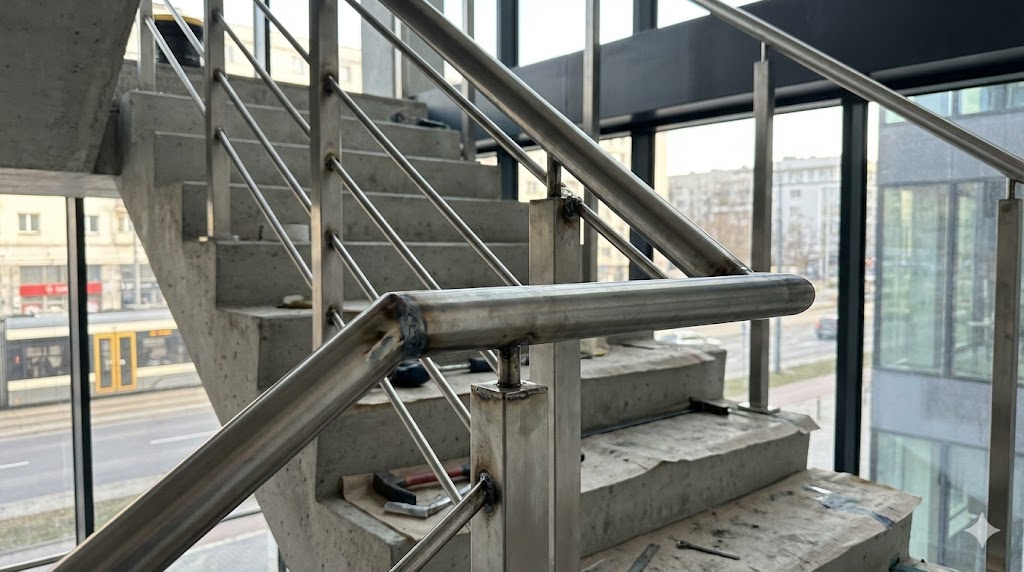 Balustrady stalowe na zamówienie — realizacja SmartHalls