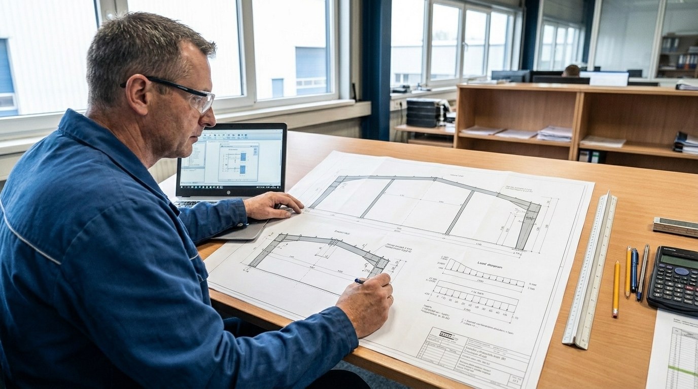 Eurocode 3 für Stahlhallen: Bemessung und prüffähige Baustatik — Der Bauherren-Guide 2026