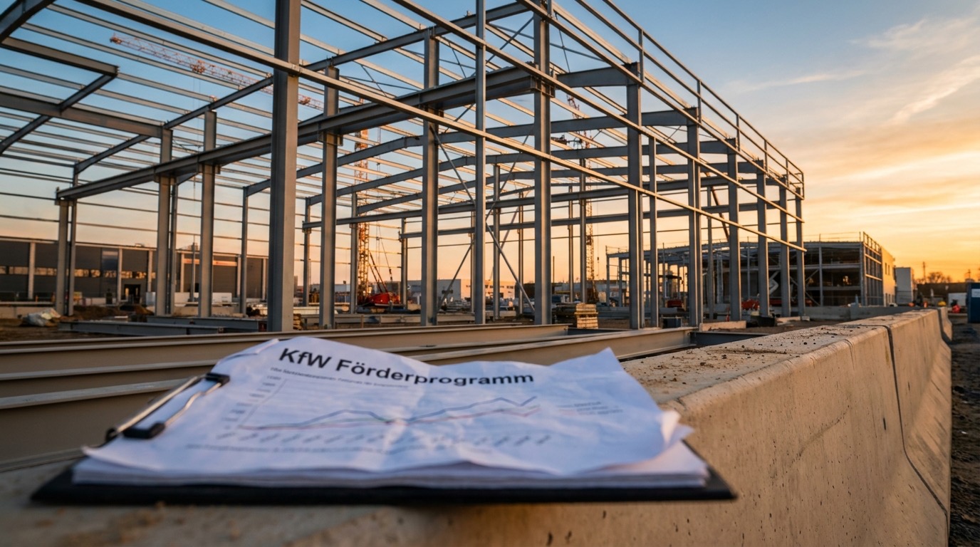 Förderprogramme für Stahlhallen Deutschland 2026 — KfW, BAFA, Bundesländer