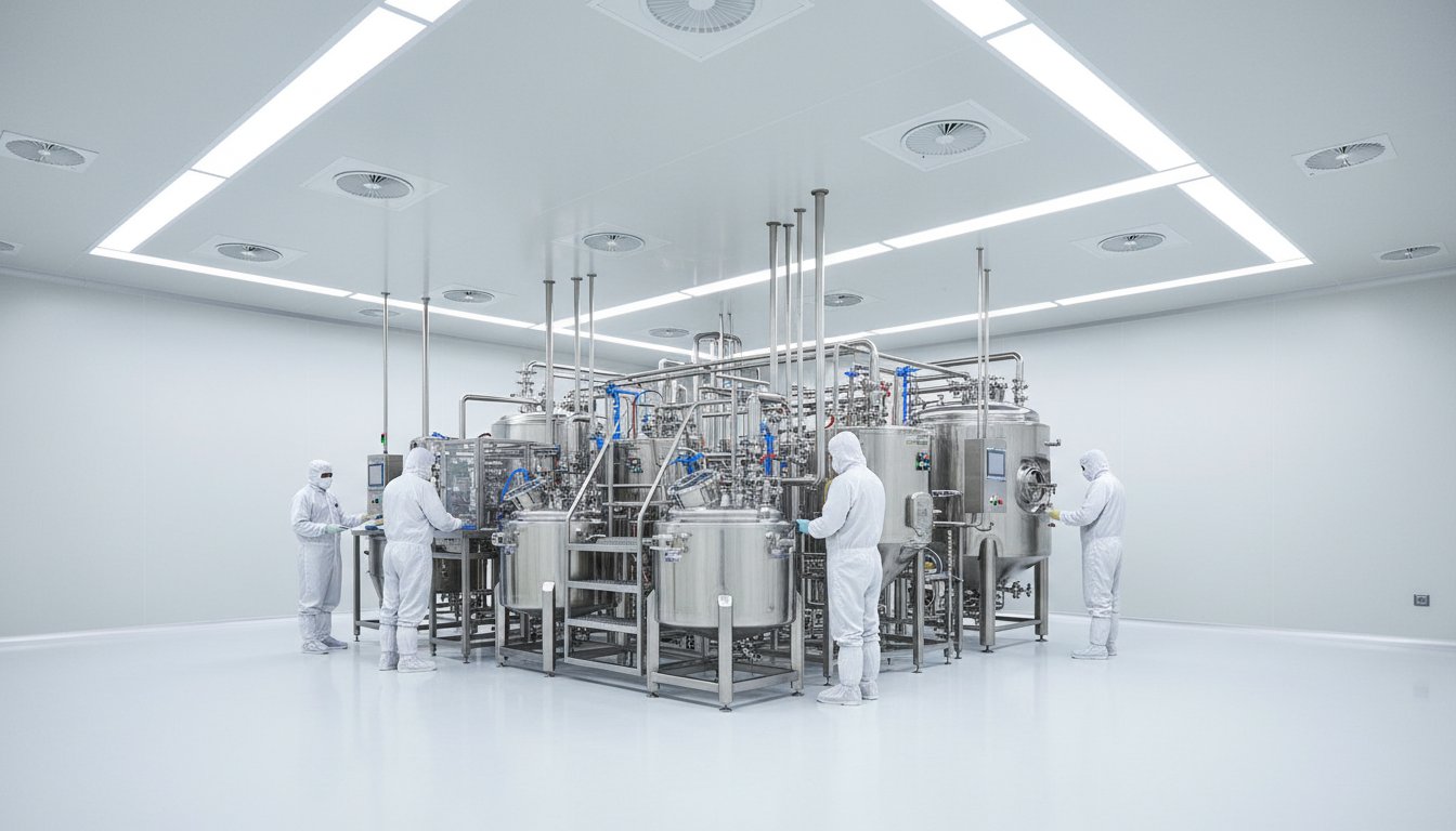 GMP-Pharmahalle aus Stahl — EMA, Reinraumklassen und Kosten 2026