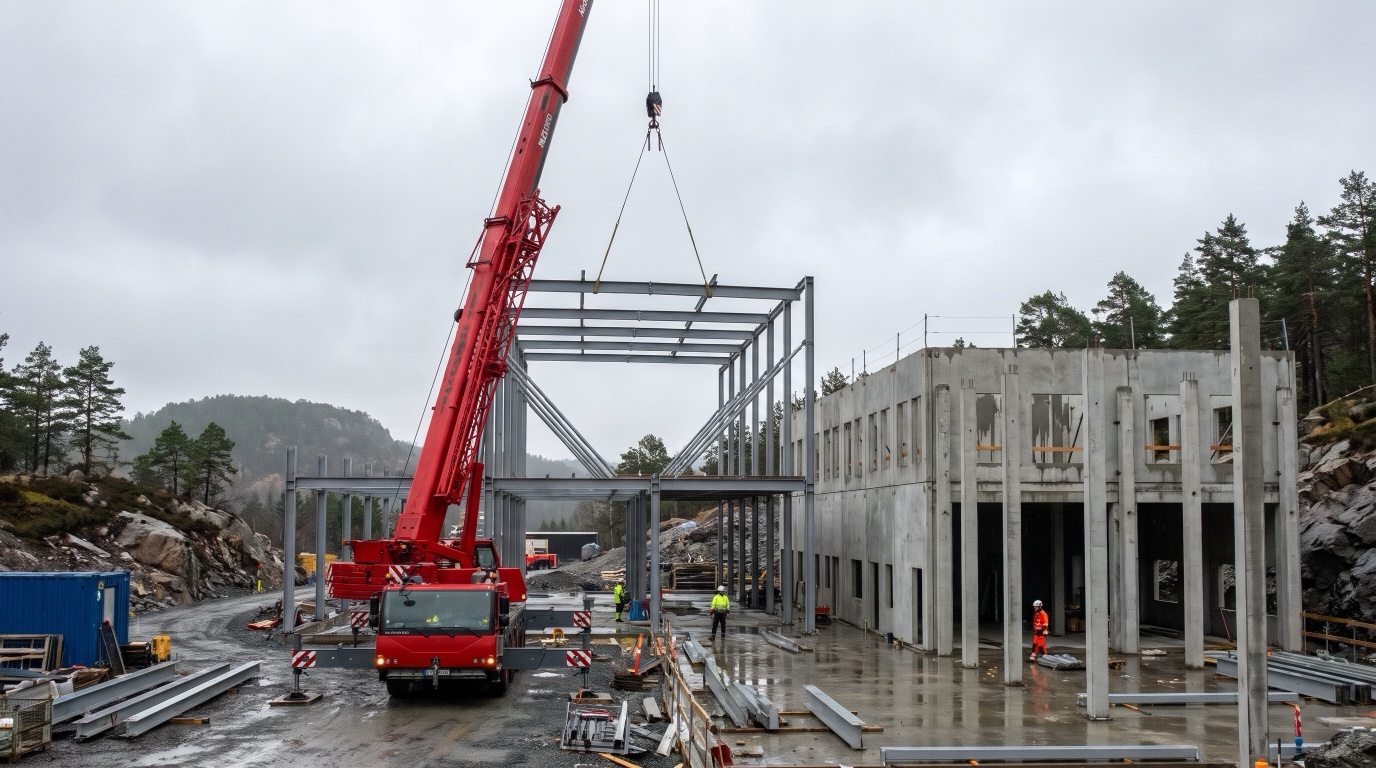 Stålbygg eller betongbygg? Pris, byggetid og når hva passer