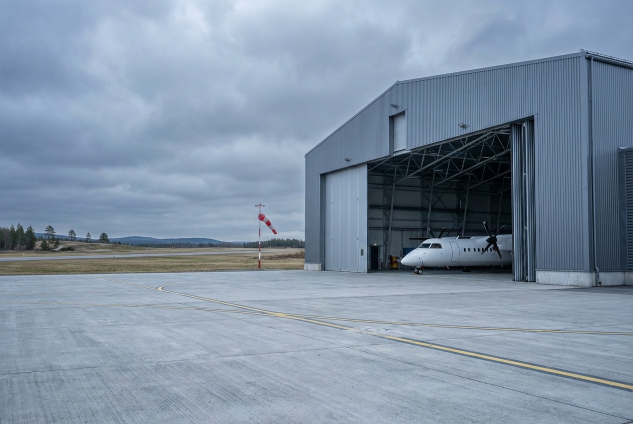 Flyhangarer fra Polen — Vedlikeholdshangar for kommersielle fly