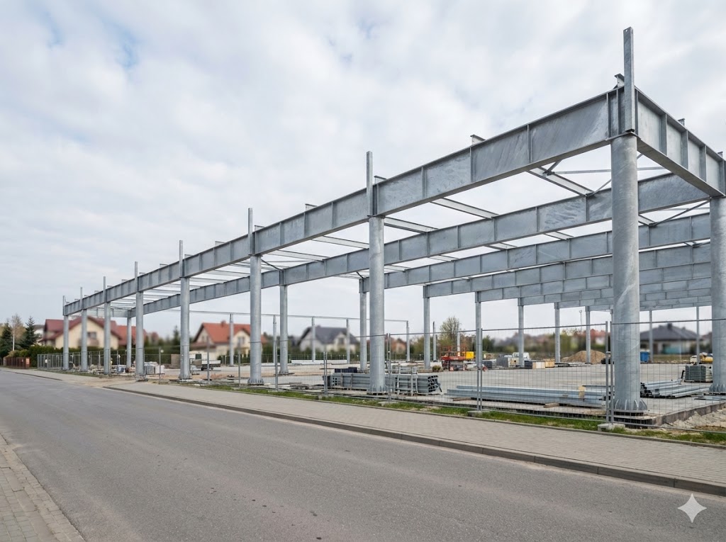 Budynki kubaturowe stalowe — Hala widowiskowo-sportowa 4500 m²