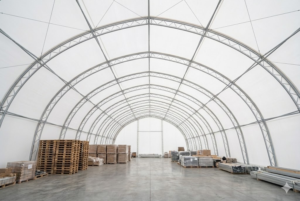 Hale namiotowe — Hala produkcyjna automotive 800 m2