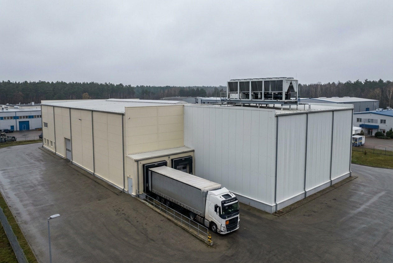 Lagerhaller pris 2026 — Logistikkhall — 2800 m² (tørrlager 1800 m² + kjølelager 1000 m²)