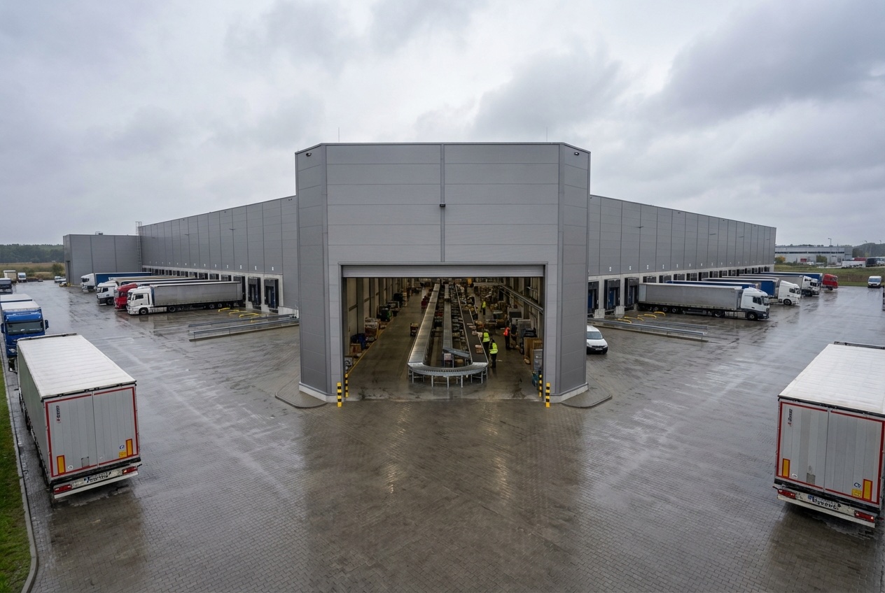 Hale produkcyjne stalowe — Centrum dystrybucyjne z cross-dockingiem 5000 m2