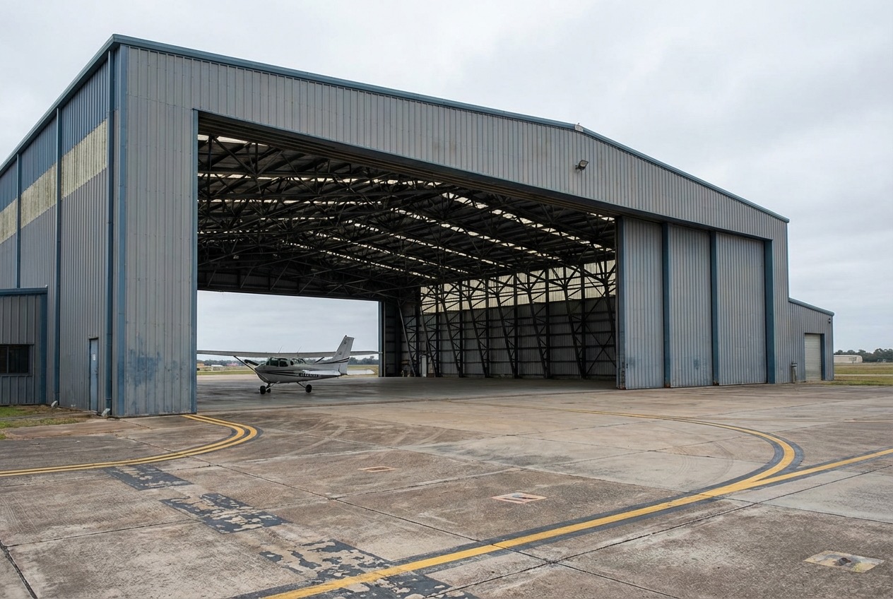 Hangary lotnicze — Hangar prywatny 18x15m