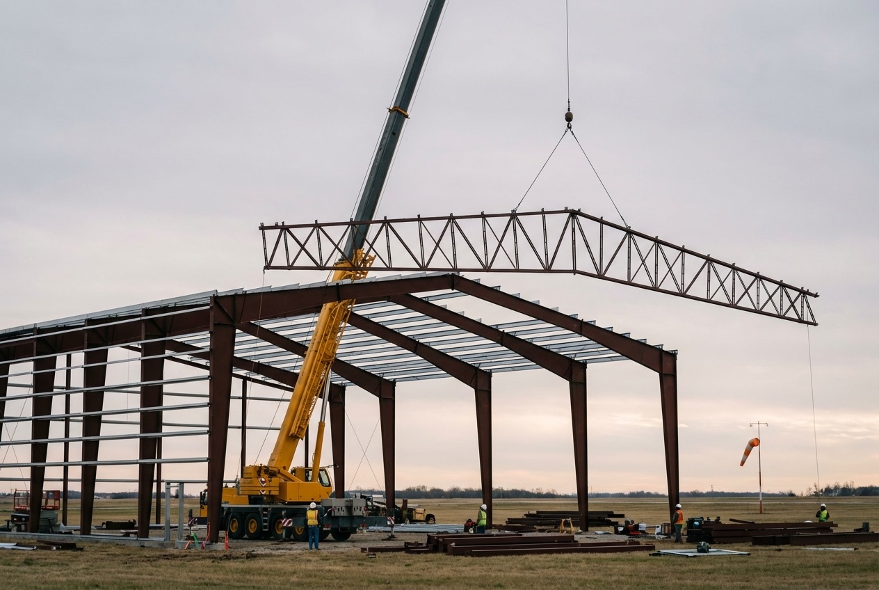 Hangary lotnicze — Hangar dla aeroklubu 30x20m