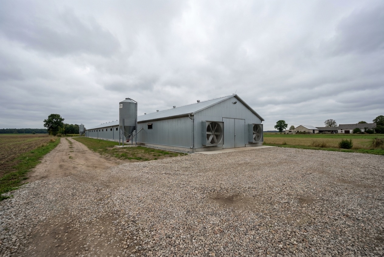 Kurnik na 50 000 brojlerów — Kurnik 30x120m - ekonomiczny
