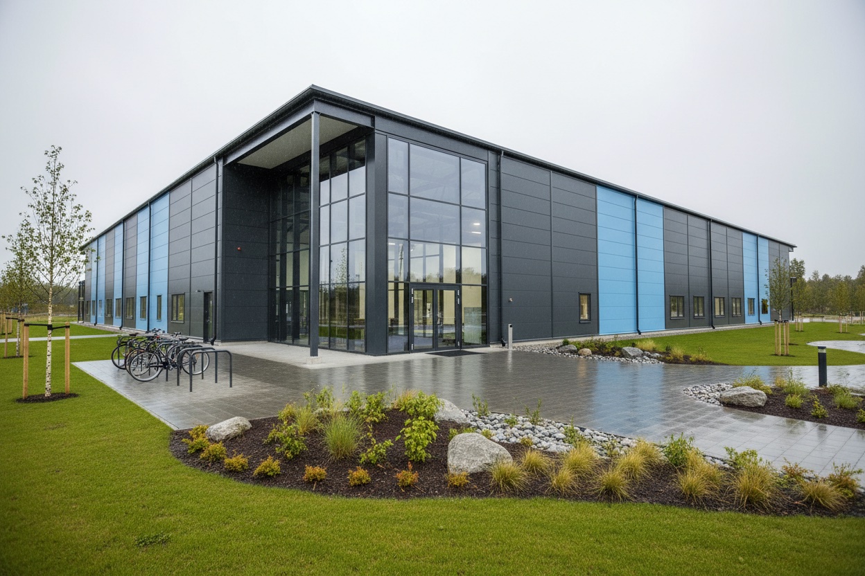 Padelhall — Padelanläggning med reception — 2 400 m²