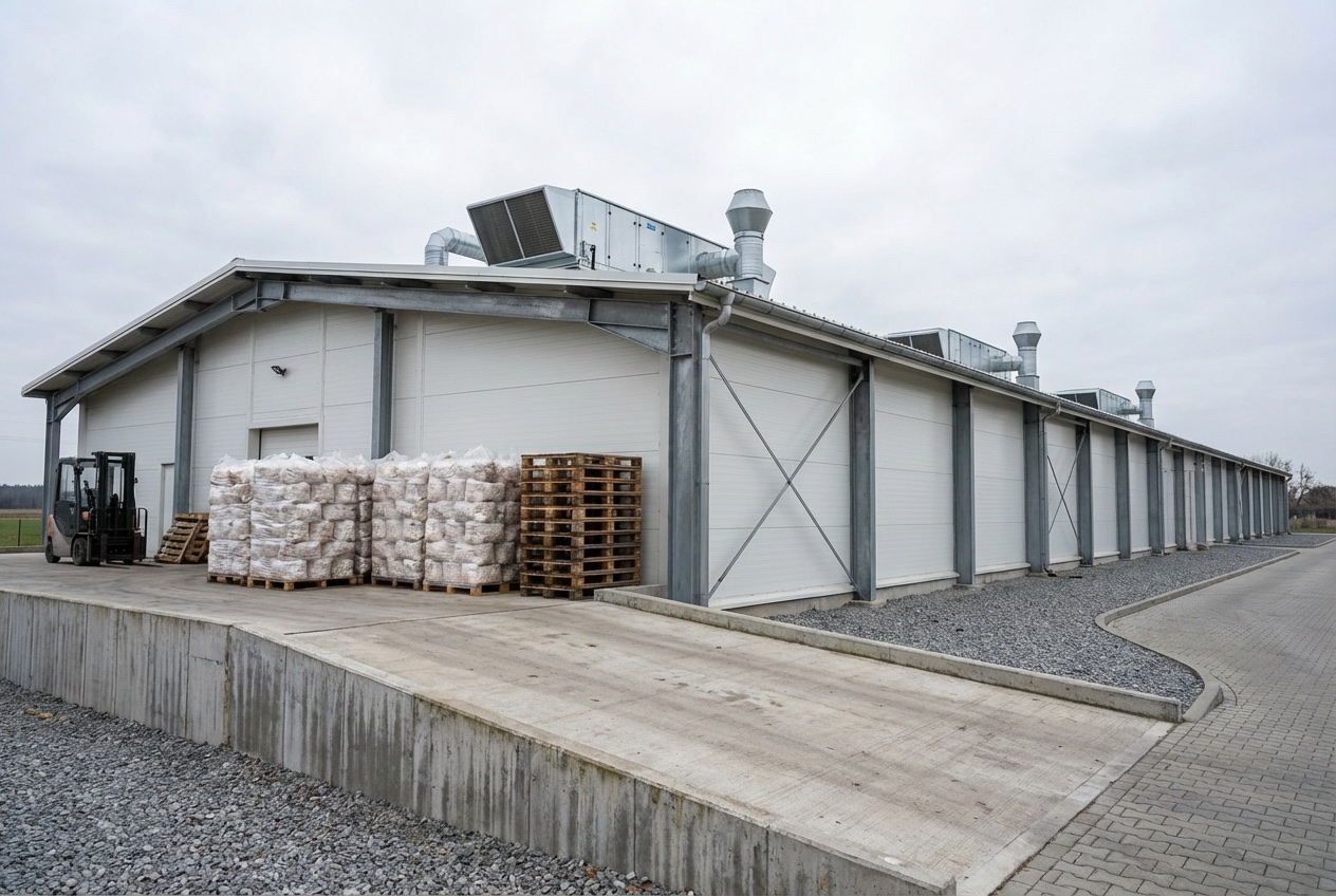 Champinjonodlingar från Polen — Odlingsanläggning — 1200 m2