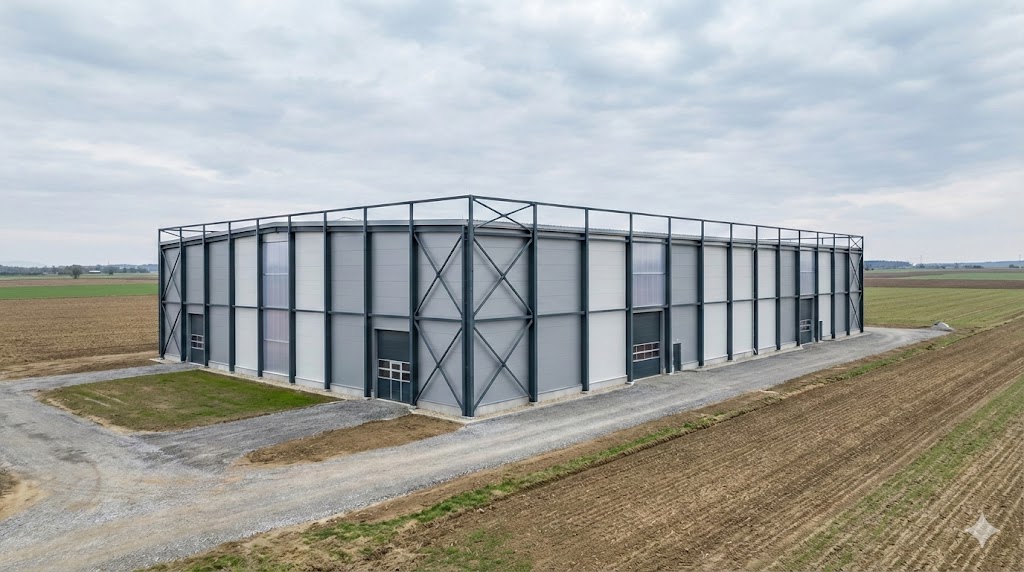 Stålhall produksjon - komplett levering fra Polen